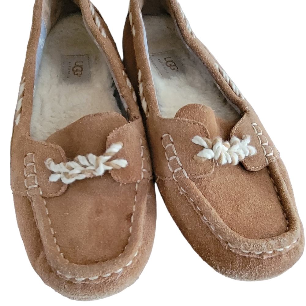 UGG Genoa Shearling Lined Slipper Chestnut 9 - Picture 3 of 7